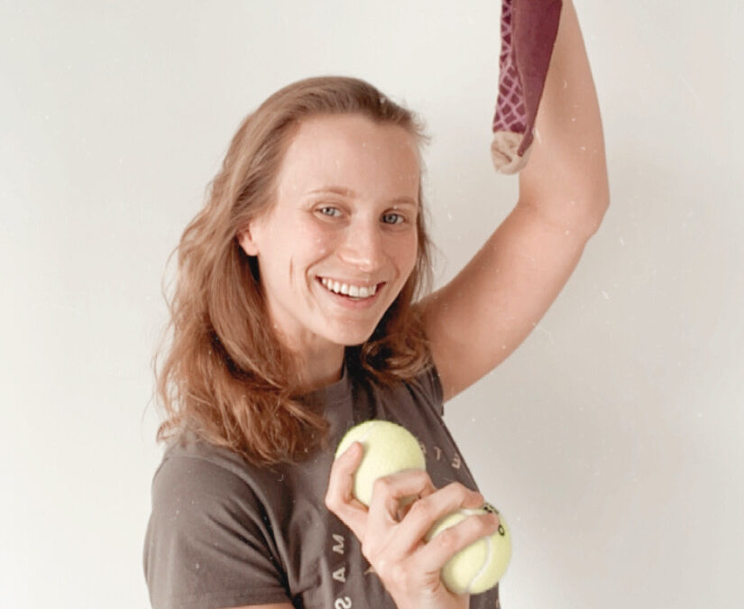 DIY massage met tennisballen